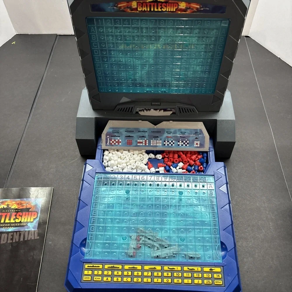 2000 Electronic Battleship Advanced Mission Game Milton Bradley Tested Working